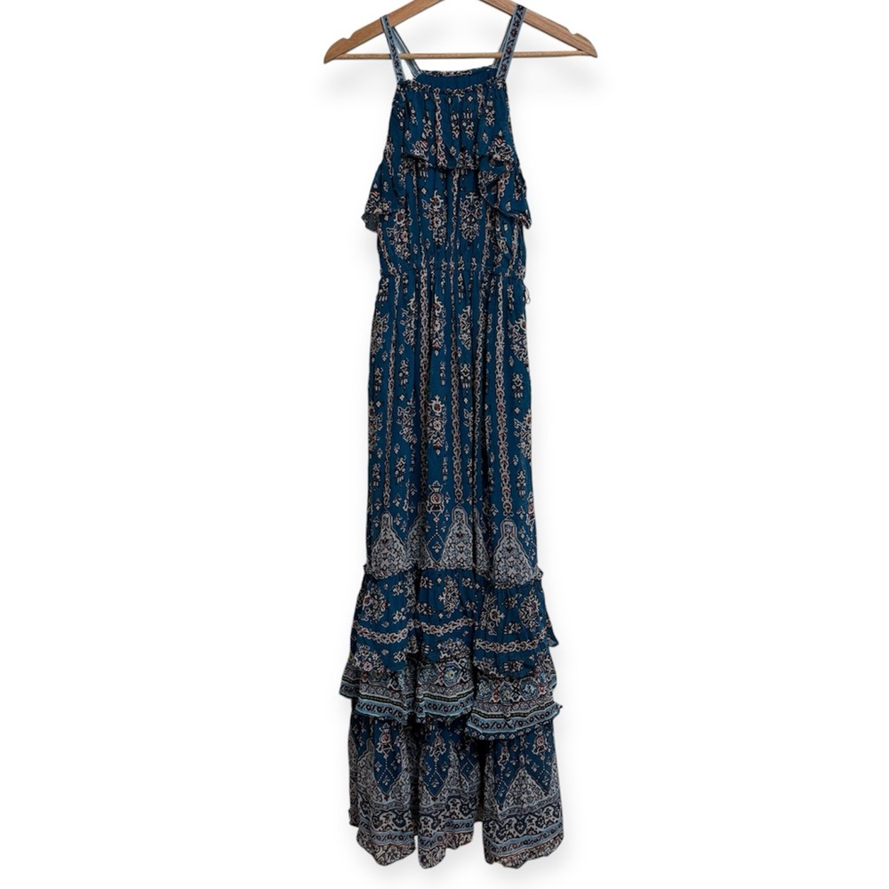 By‎ Anthropologie Sasha Ruffled Tiered Maxi Dress XS